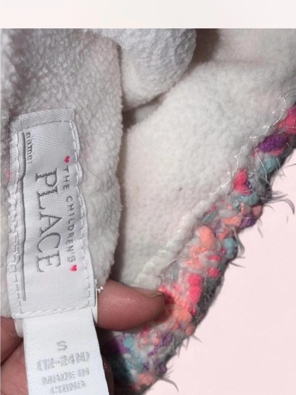 The Children's Place Multicolor Knit Pom Beanie - White Pom